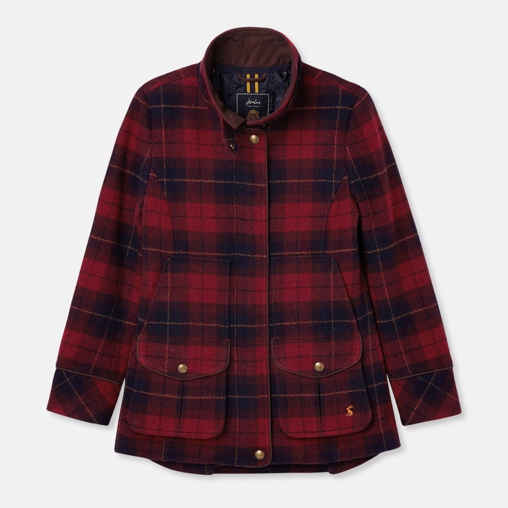 Joules Fieldcoat Tweed ,Red ladies jacket new!